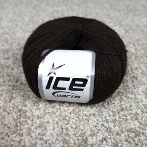 Ice Yarns Alpaca Andes Dark Brown Yarn 50g 350m 30% Alpaca 70% Acrylic Fine‎ 2
